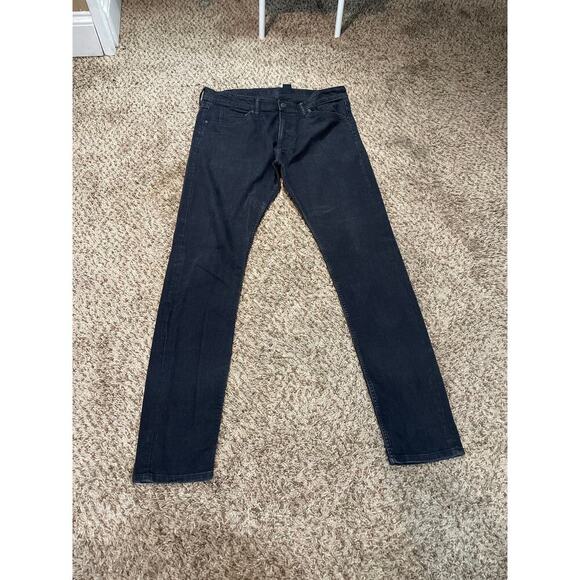 H&M Black Denim Jeans Men Size 36 - Picture 1 of 3